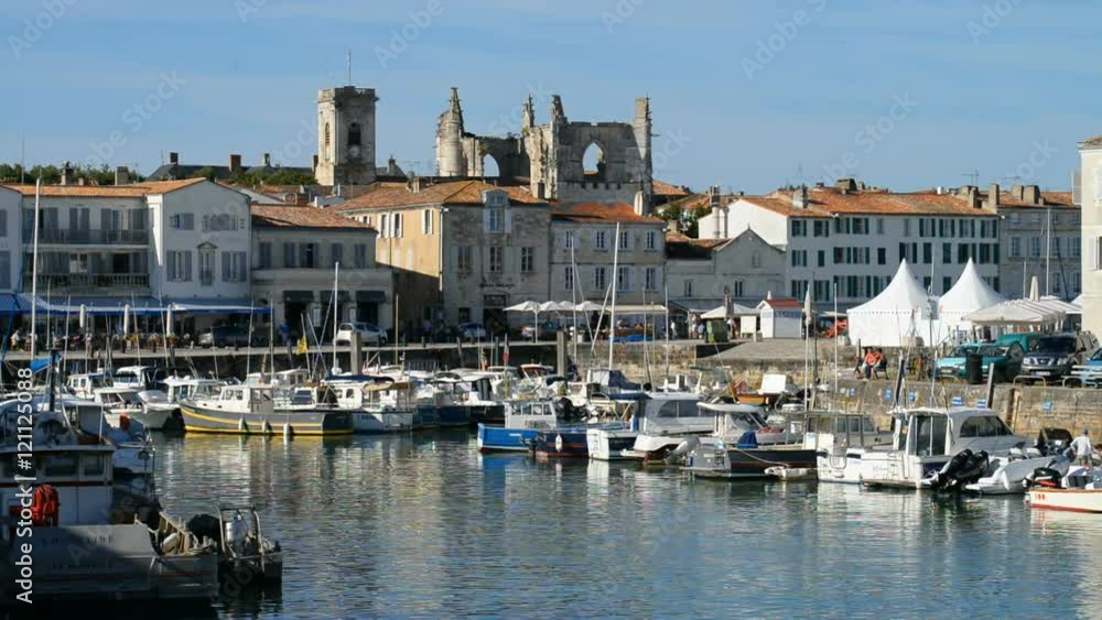 harbour of the village st Martin, france. harbour of the village st Martin, france.