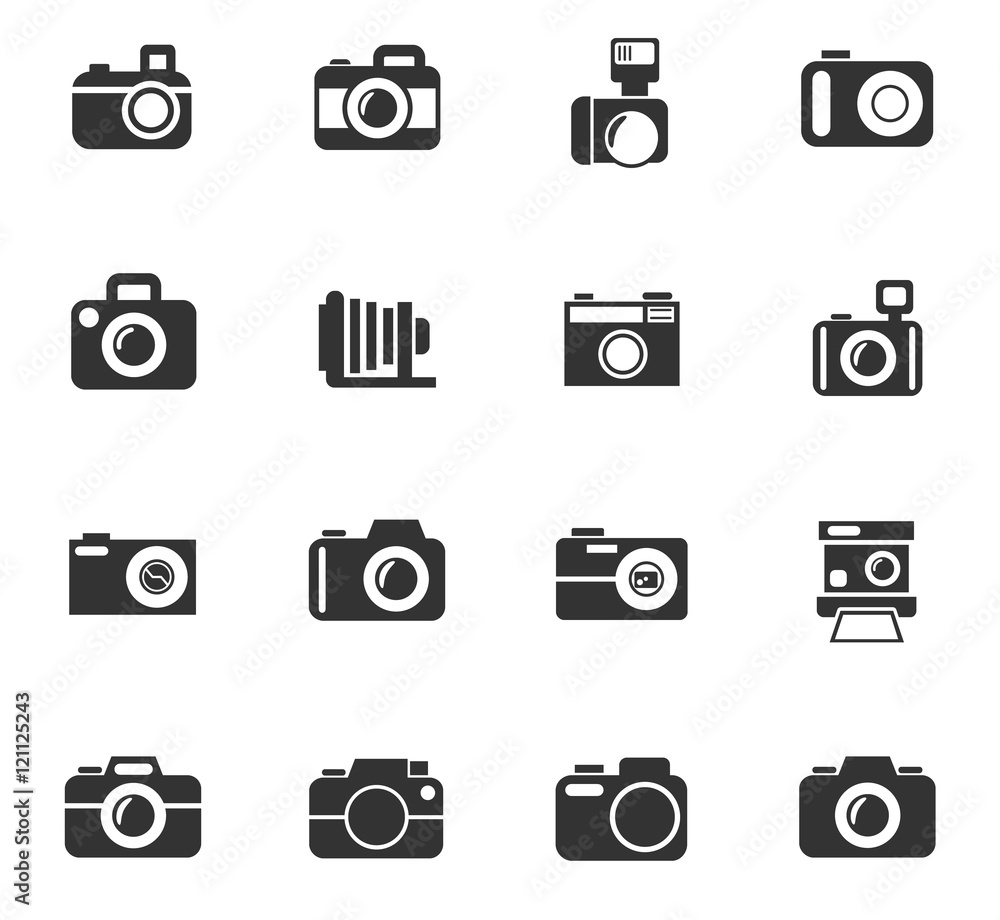camera icon set camera icon set