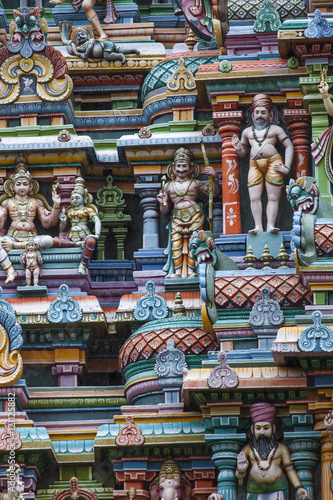 Detail of Meenakshi Temple in Madurai, India