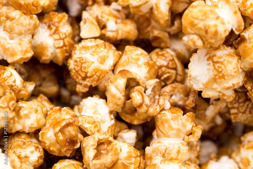 popcorn as a background. macro