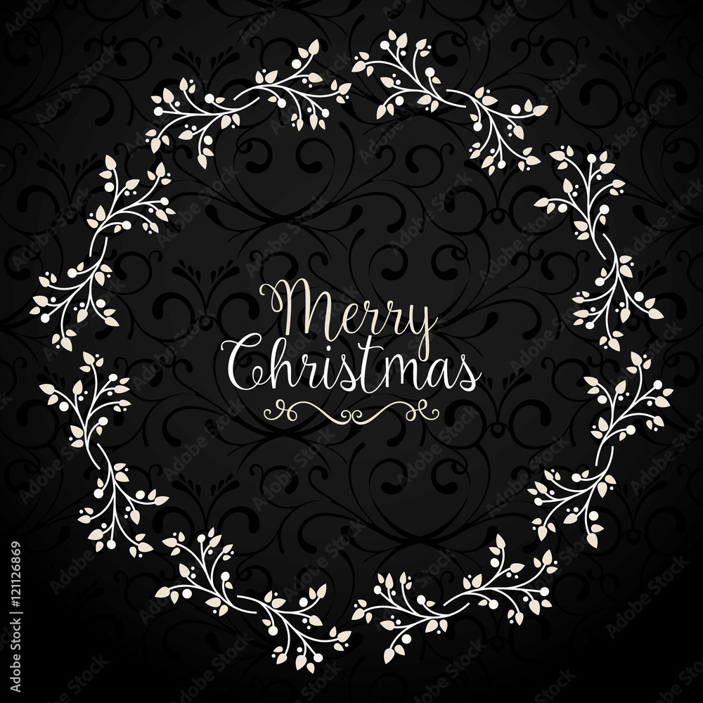 Elegant Christmas Card with Greetings Elegant Christmas Card with Greetings