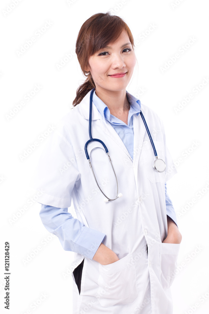 confident, happy, positive female doctor confident, happy, positive female doctor