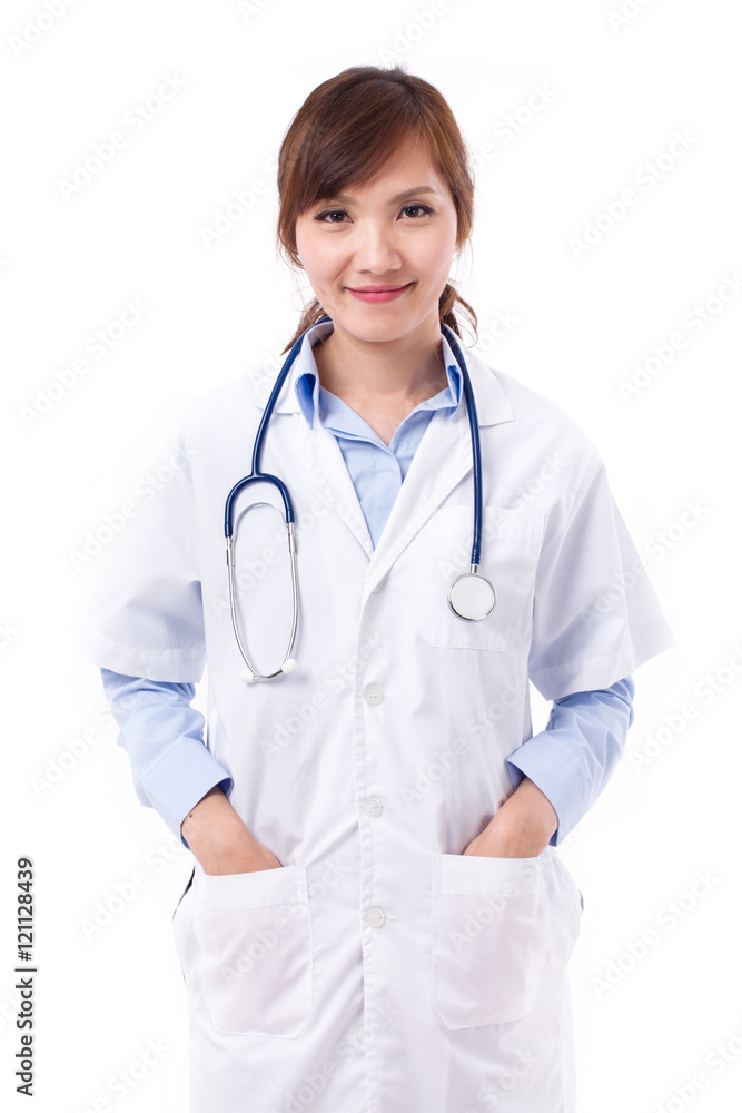 confident, happy, positive female doctor confident, happy, positive female doctor