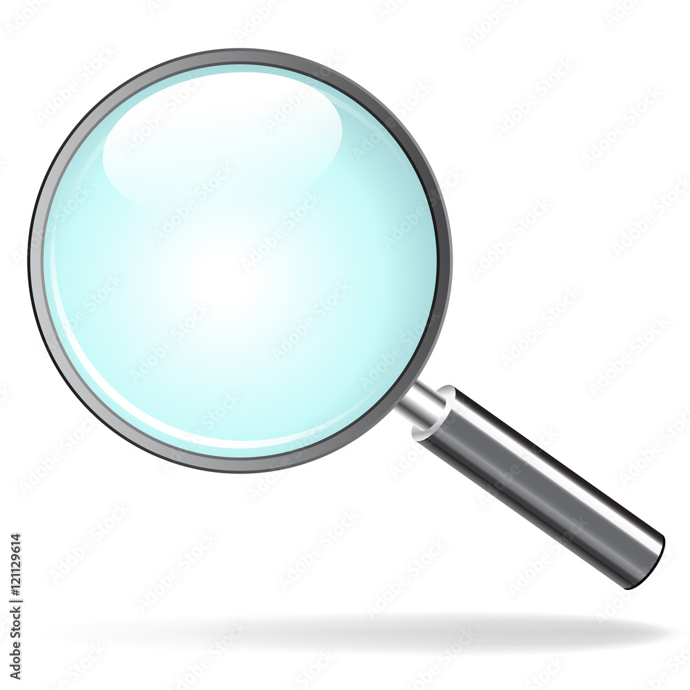 magnifying glass on white background magnifying glass on white background