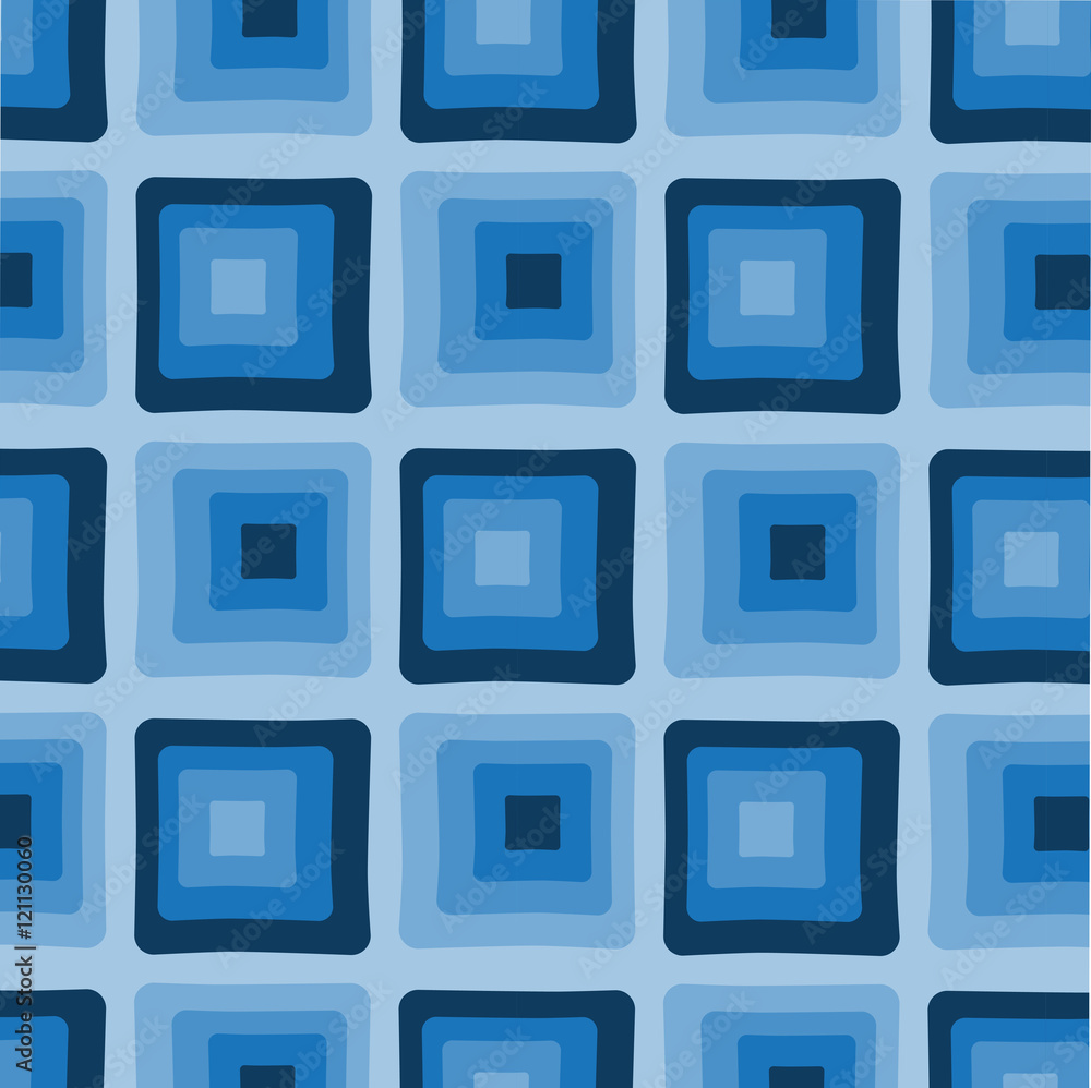 Retro, 70's, blue, vector background. Retro, 70's, blue, vector background.
