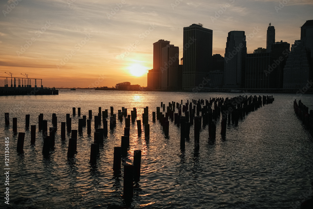 Fototapeta premium Beautiful New York cityscape