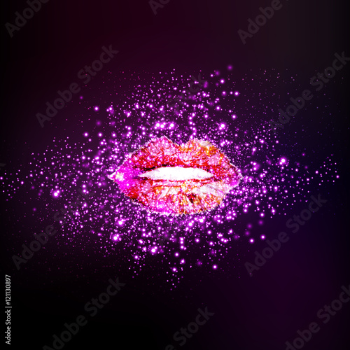 Woman lips, love, valentine, kiss, background