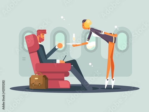Business class on plane