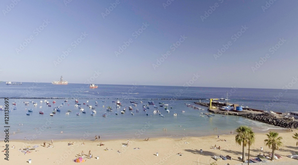 Coastline of Tenerife Island, aerial view Coastline of Tenerife Island, aerial view