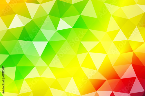 bright summer banner with polygonal shape. For relax design. Vector illustration.