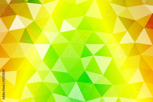 bright summer banner with polygonal shape. For relax design. Vector illustration.