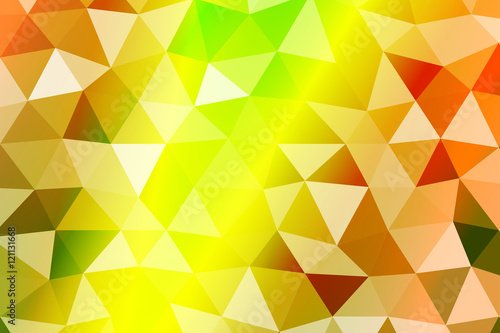 bright summer banner with polygonal shape. For relax design. Vector illustration.
