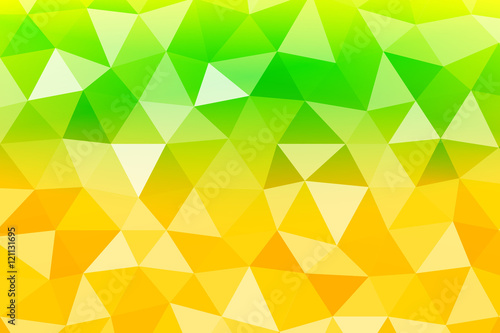 bright summer banner with polygonal shape. For relax design. Vector illustration.