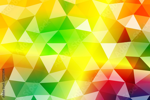 bright summer banner with polygonal shape. For relax design. Vector illustration.