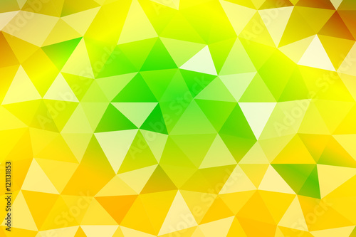 bright summer banner with polygonal shape. For relax design. Vector illustration.