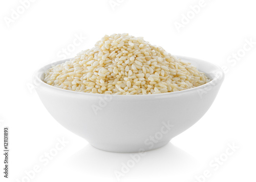 White sesame in bowl