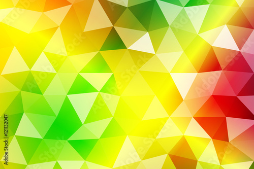 bright summer banner with polygonal shape. For relax design. Vector illustration.