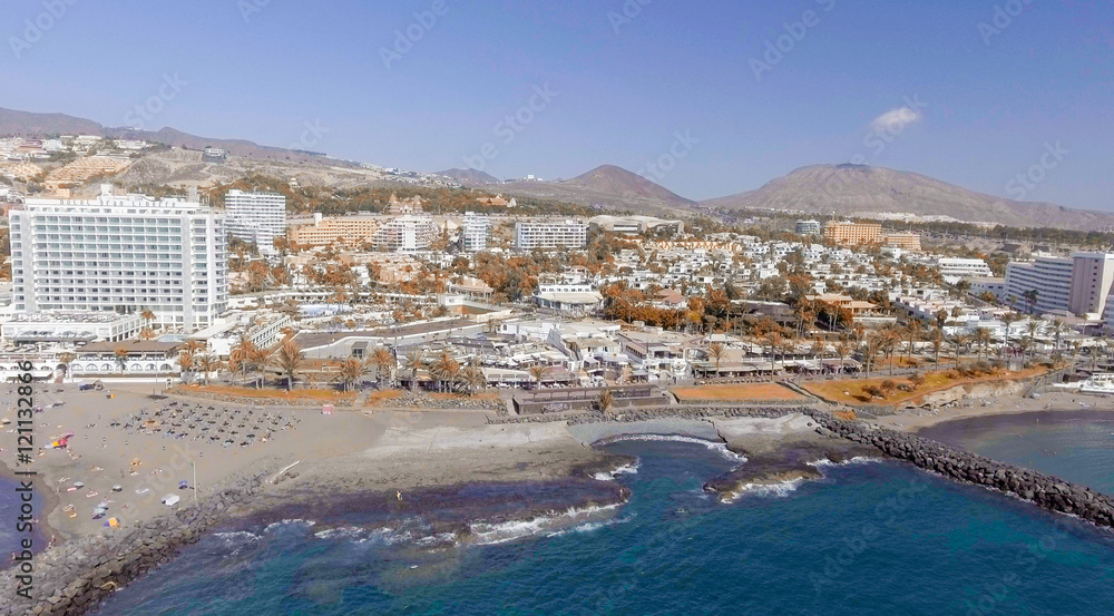 Fototapeta premium TENERIFE, SPAIN - SEPTEMBER 7, 2016: Panoramic aerial view of Pl