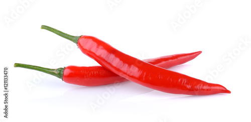 chili pepper on white baackground
