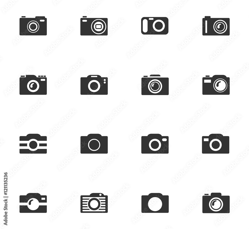 photo camera icon set photo camera icon set