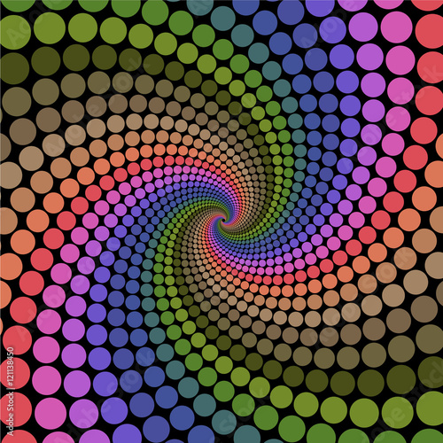 Swirly rainbow background