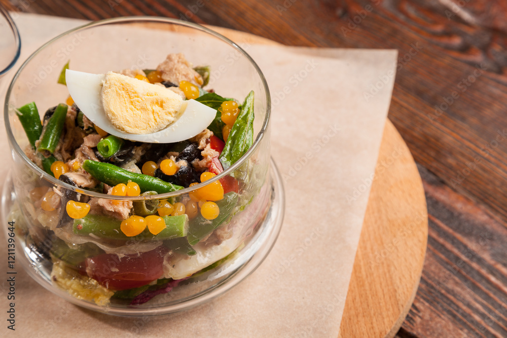 French salad with tuna and vegetables French salad with tuna and vegetables