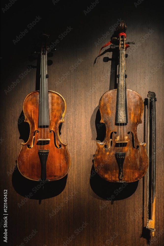 Naklejka premium Aged musical instrument