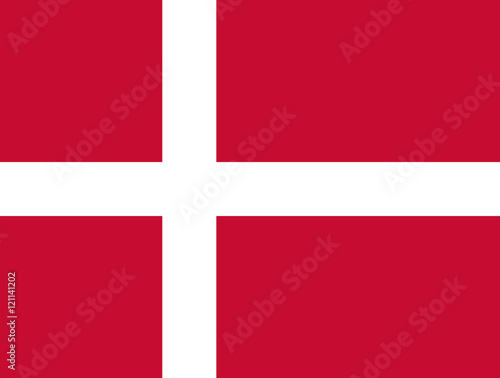 Denmark National flag, dannebrog, Danish flag, National flag of denmark standard proportion  color mode RGB photo