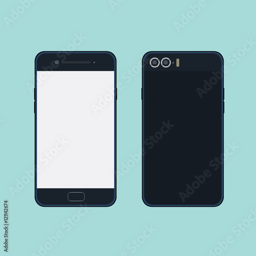 Mobile Phone front and back