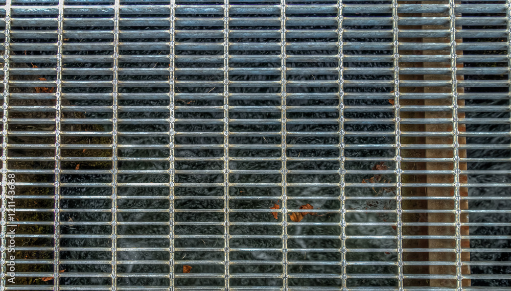 Metal Grate Over Water HDR Metal Grate Over Water HDR