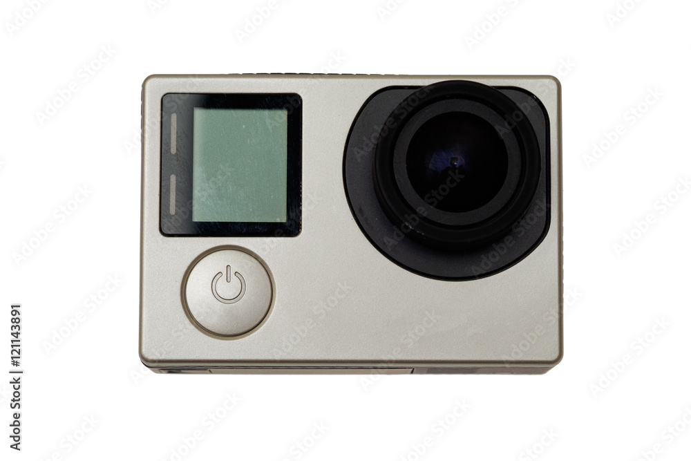 Action Camera on a white background. Action Camera on a white background.