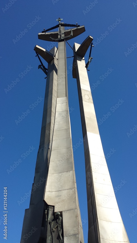 Monument of the Fallen Shipyard Workers in Gdansk, Poland Monument of the Fallen Shipyard Workers in Gdansk, Poland