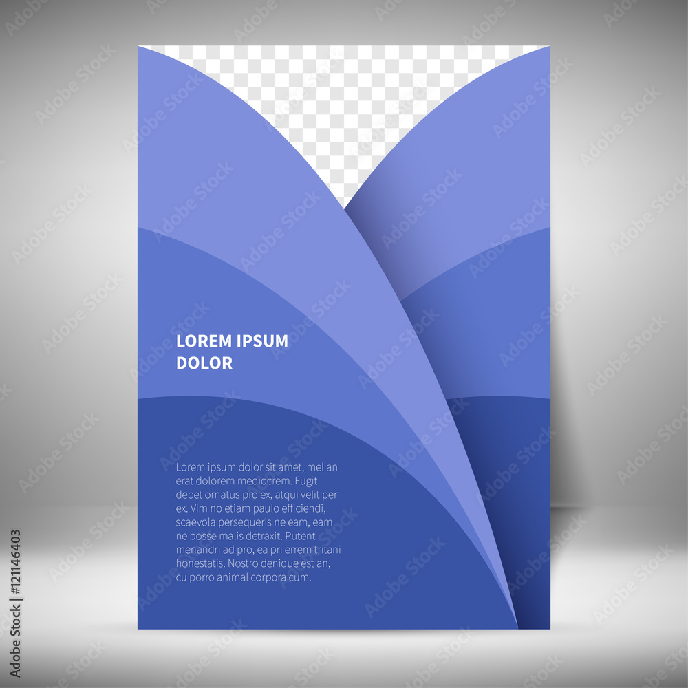 Fototapeta premium Flayer Layout Template