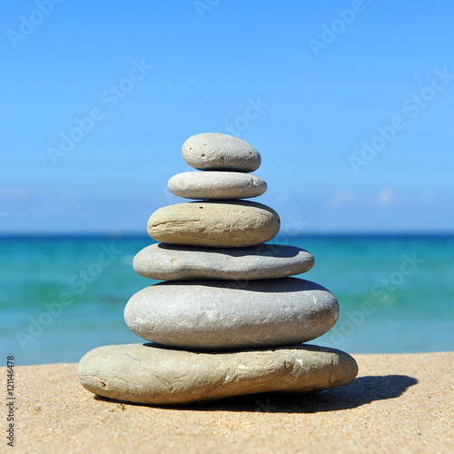 Zen, balanced stones