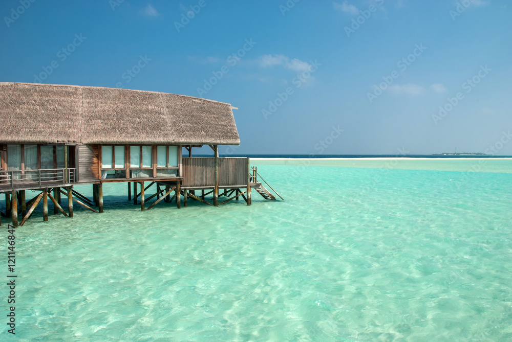 Fantastic lagoon in Maldivian island