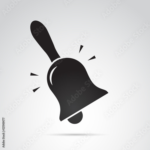 Bell icon isolated on white background. Vector art.