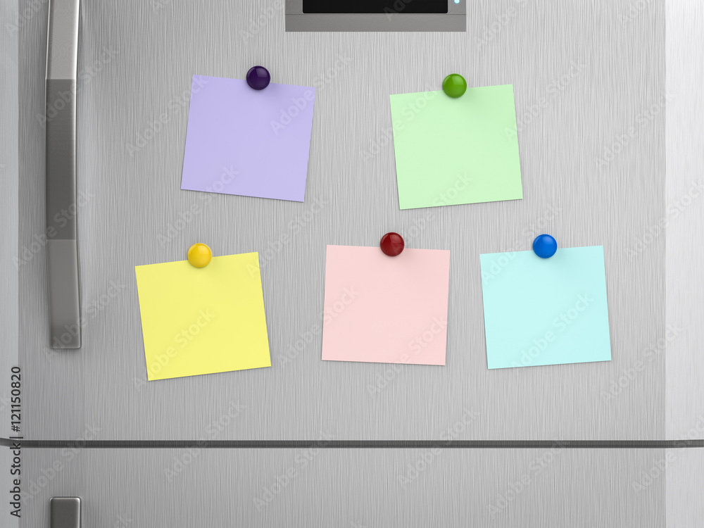 empty notes on refrigerator empty notes on refrigerator
