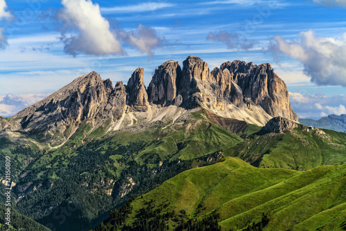Dolomiti - Sassolungo mount from Val di Fassa, Trentino, Italy