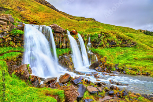 Gluggafoss or Merkjarfoss, a waterfall in southern Iceland