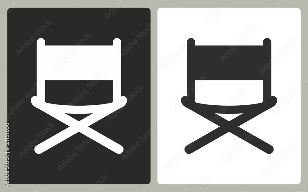 Director chair - vector icon.