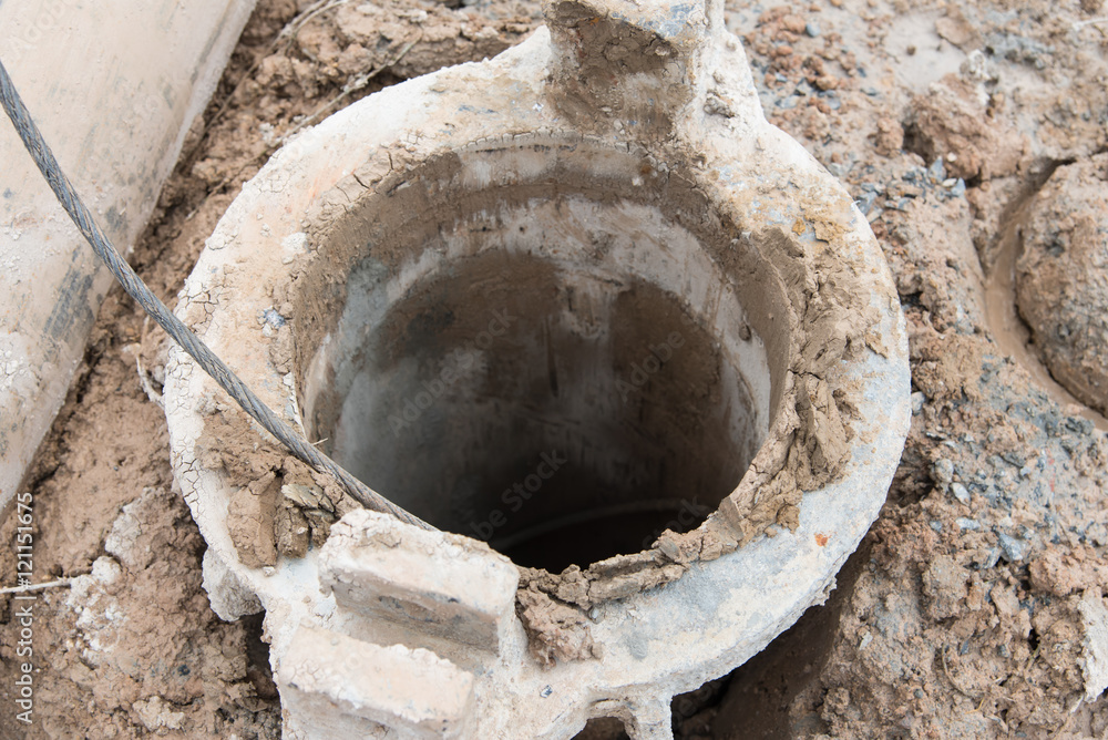 Hole from dry process bored pile Hole from dry process bored pile