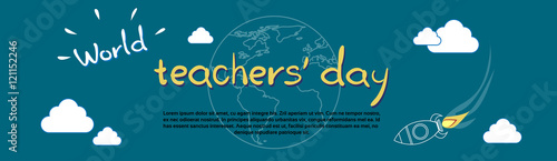 International Teacher Day World Holiday Banner