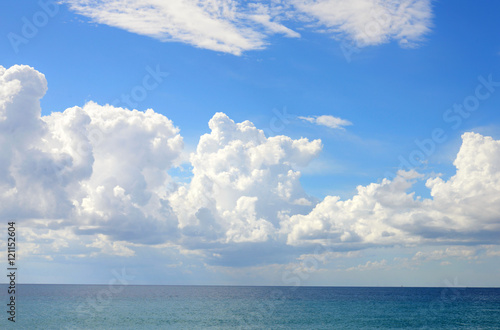 sea landscape with stormy clouds