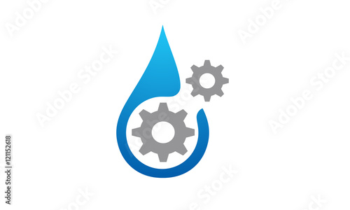 gas oil mechanism symbol logo