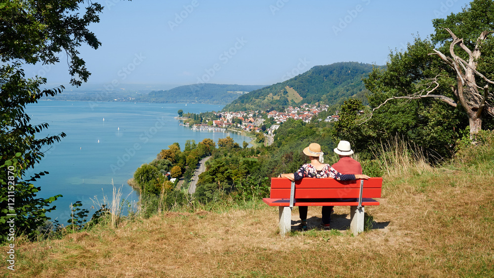Fototapeta premium Blick auf den Bodensee bei Sipplingen