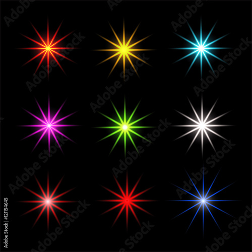 Collection of sparkle vector. Sparkles colored symbols. Sparkle star. Symbols sparkling stars.