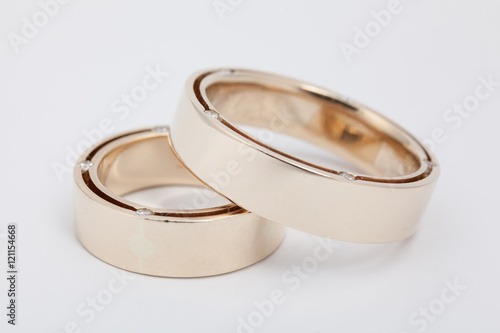 Golden wedding rings