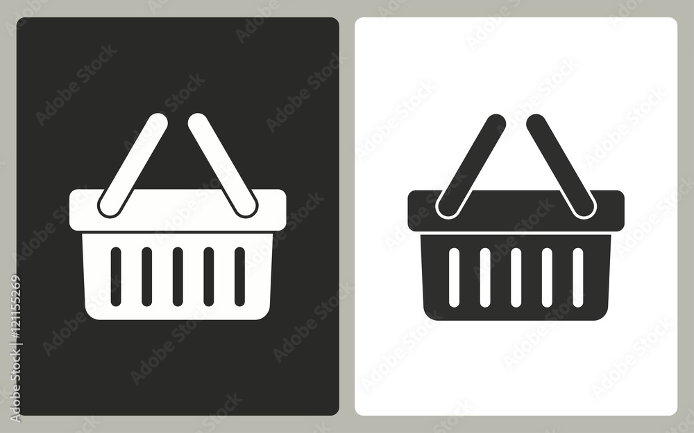 Shopping basket - vector icon. Shopping basket - vector icon.