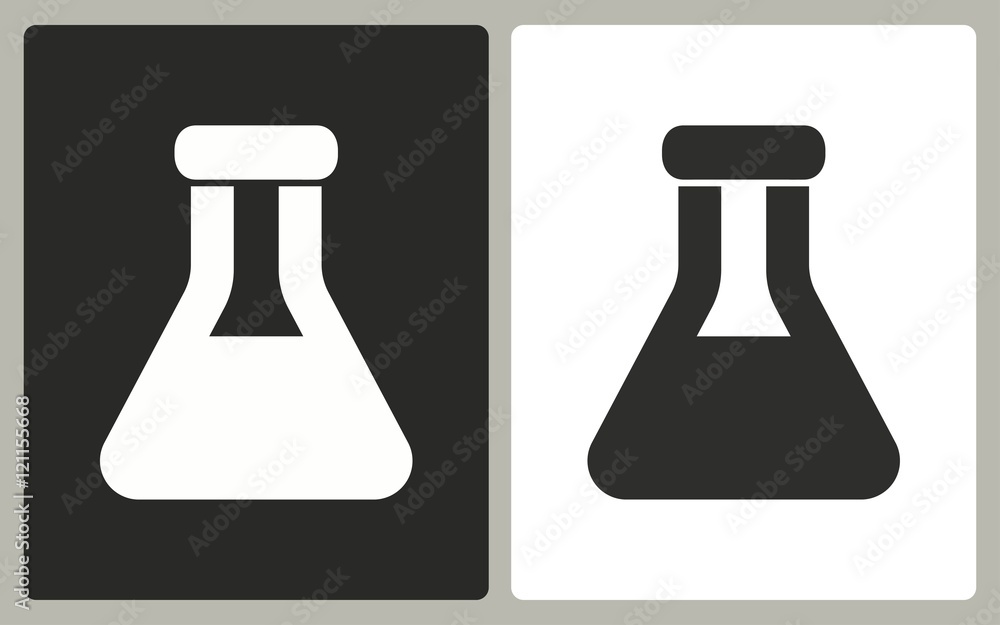 Flask - vector icon. Flask - vector icon.