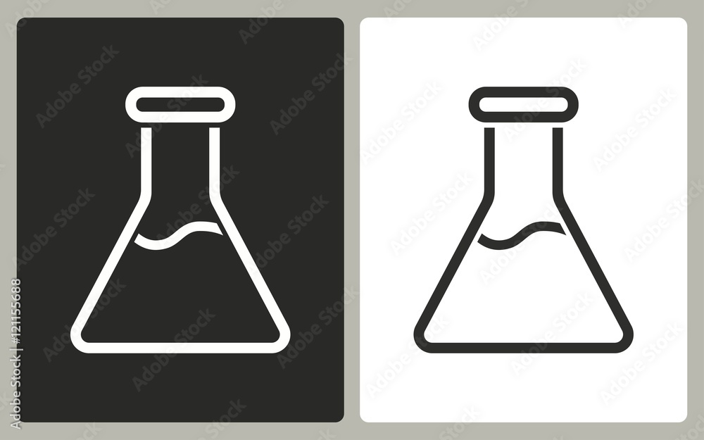 Flask - vector icon. Flask - vector icon.